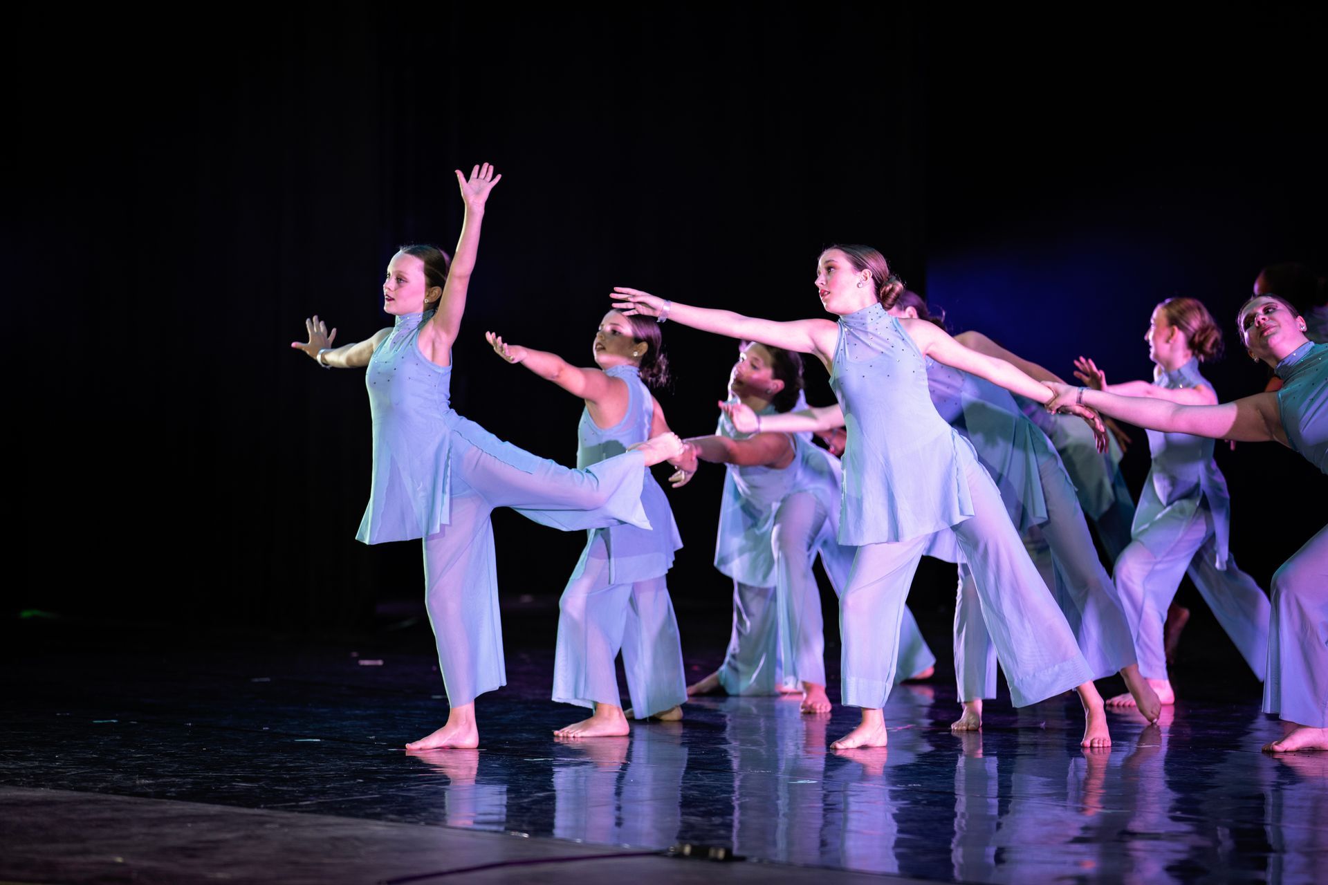 Lyrical contemporary dance at the 2025 dance showcase