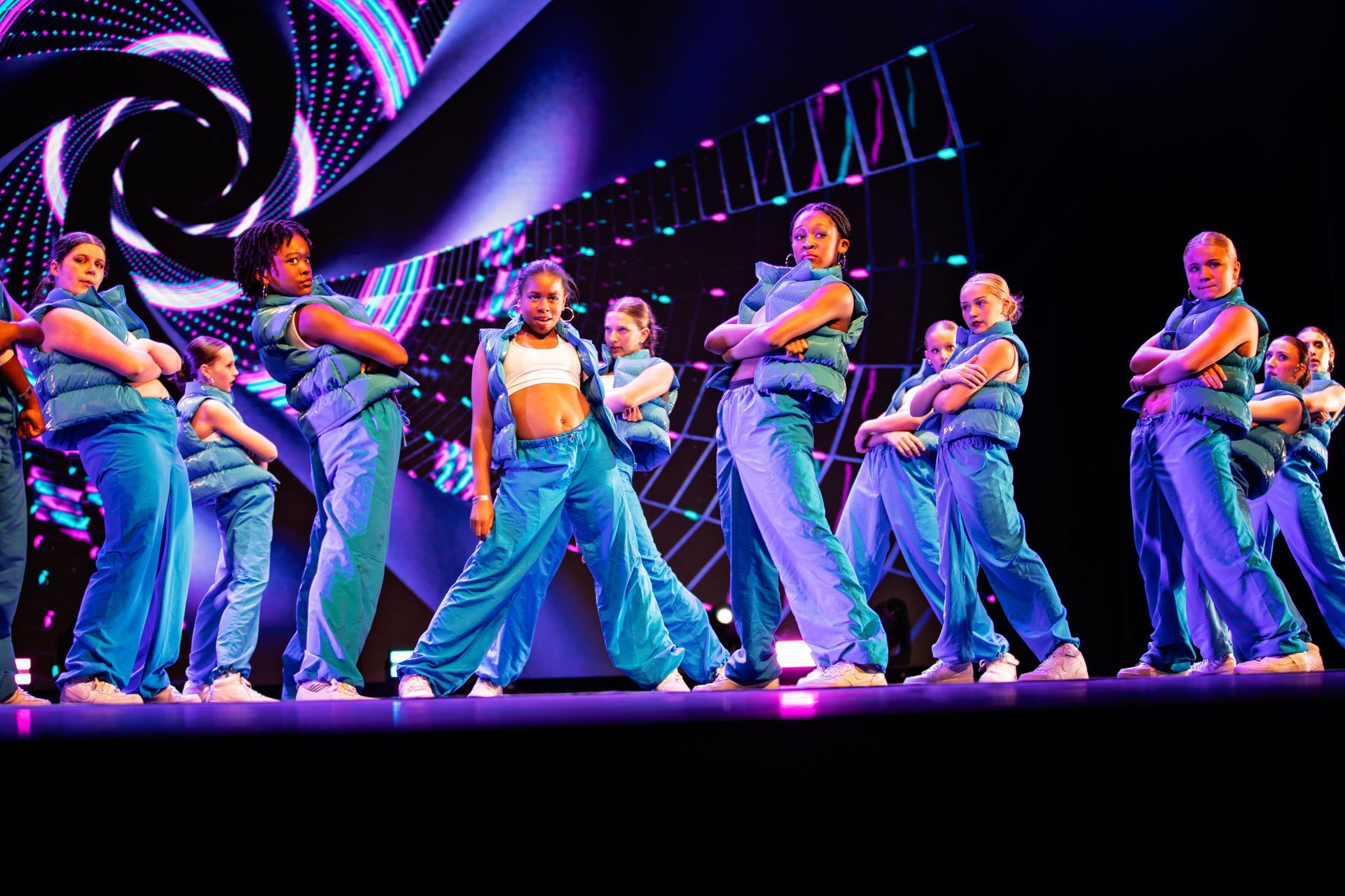 Teen Hip Hop dance group at the 2025 dance showcase