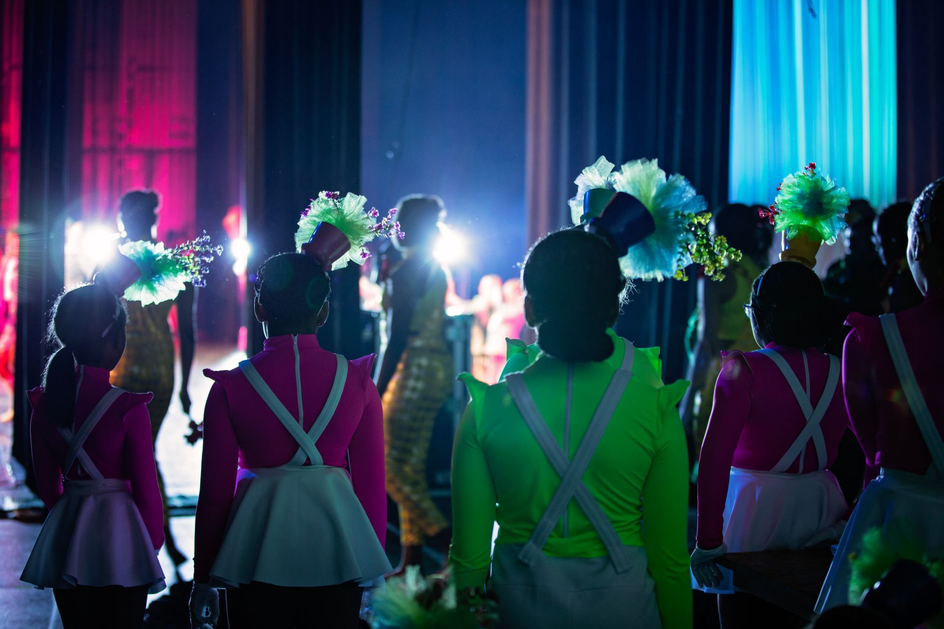 Backstage photo from 2025 dance showcase