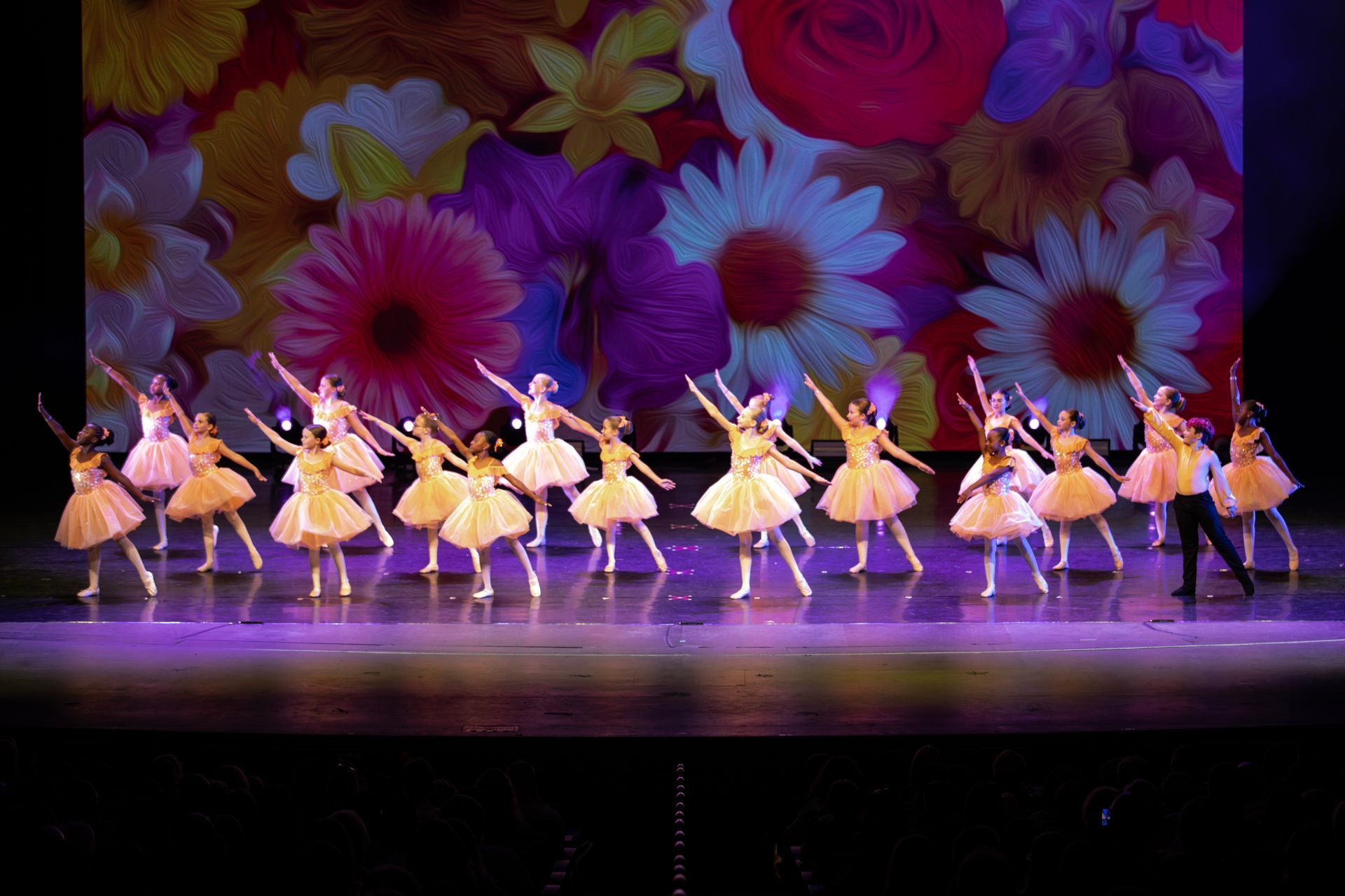 Ballet dancers at the 2025 dance showcase