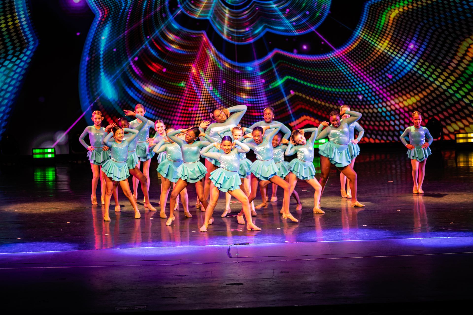 Jazz dancers at the 2025 dance showcase