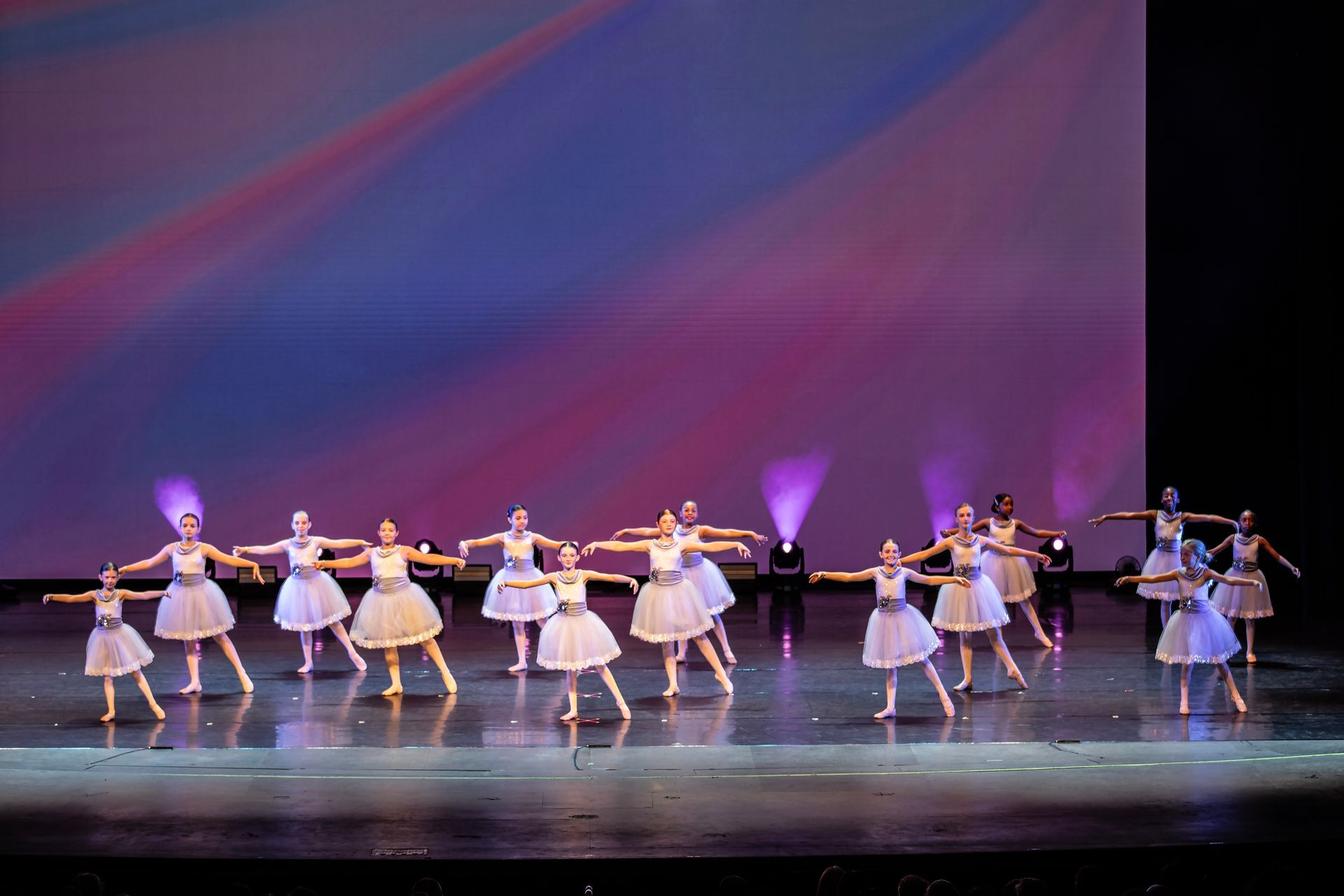Young girls performing ballet at 2025 dance showcase