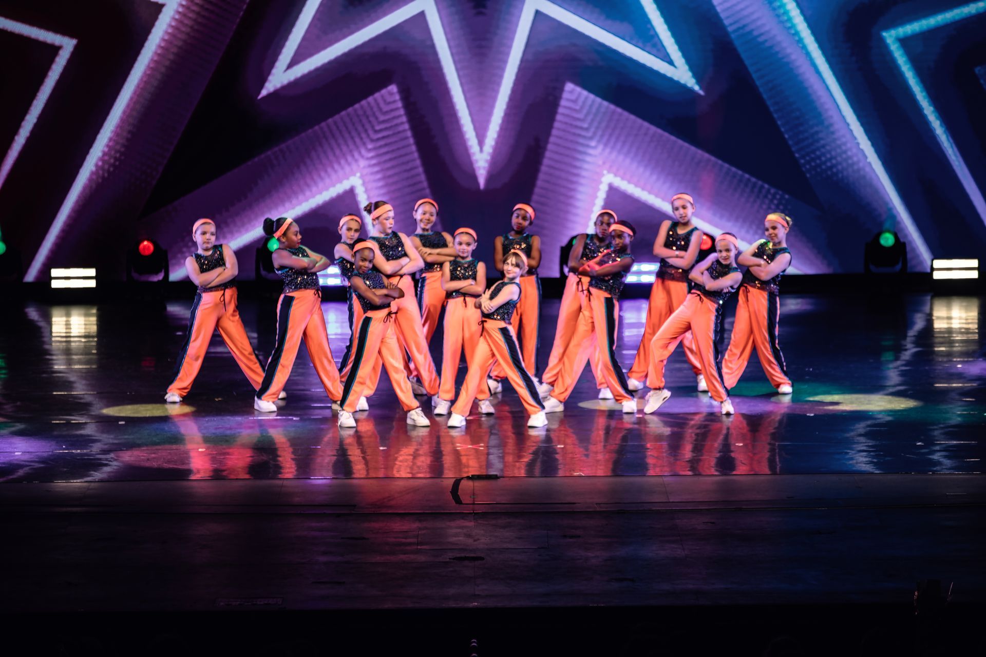 Hip-hop dancers at the 2025 dance showcase