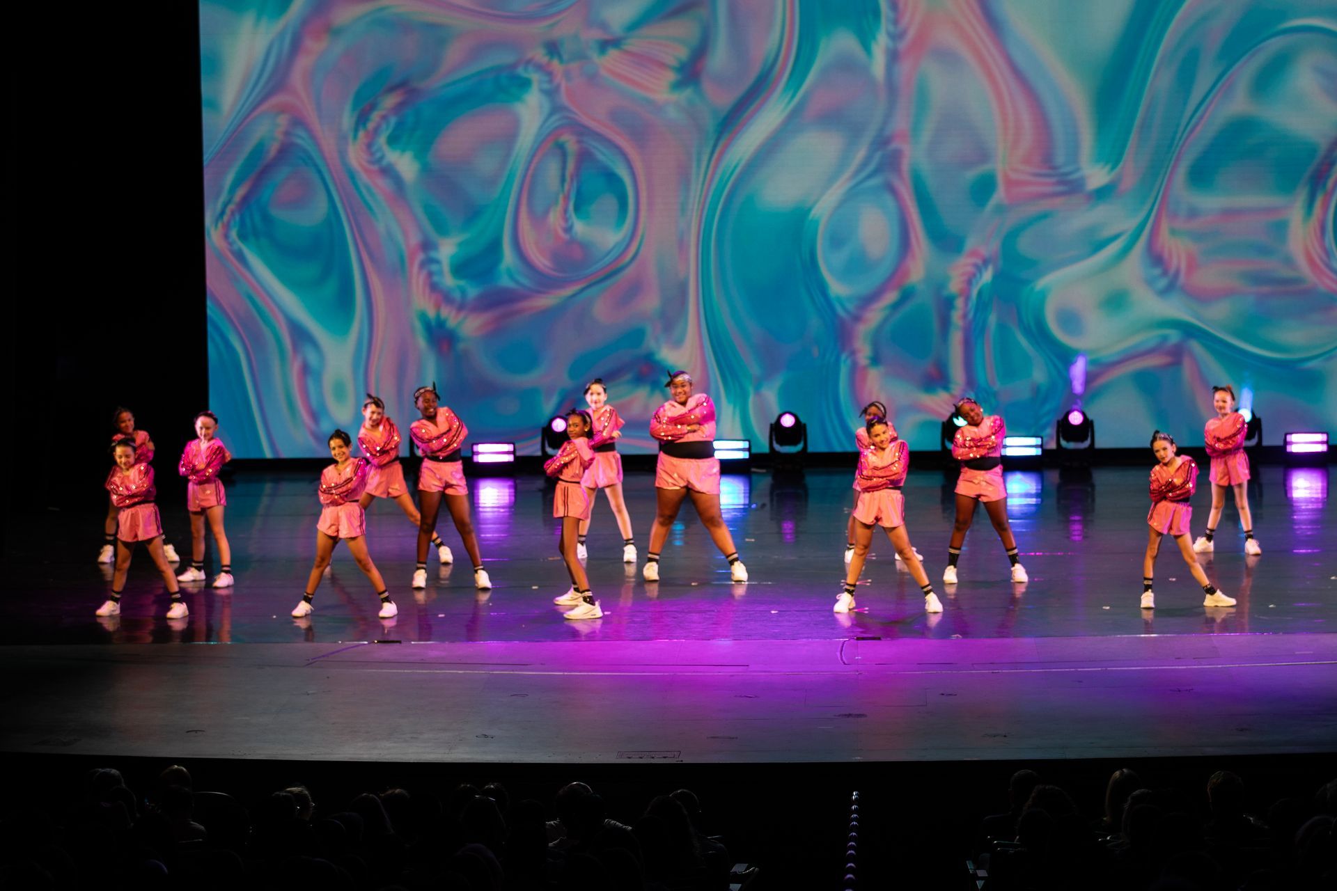 Young hip hop dancers at the 2025 dance showcase