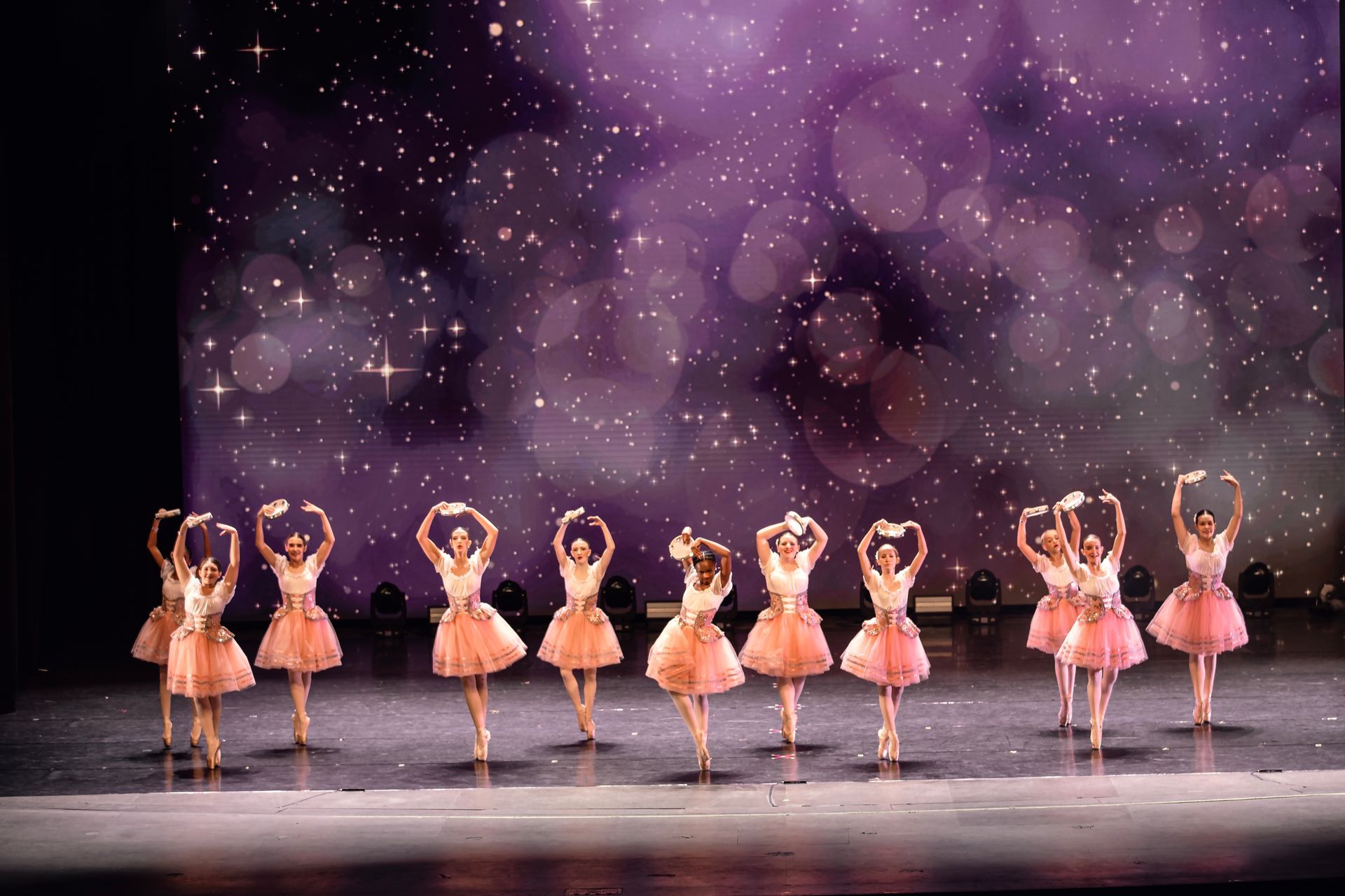 Pre-pointe dancers at the 2025 dance showcase