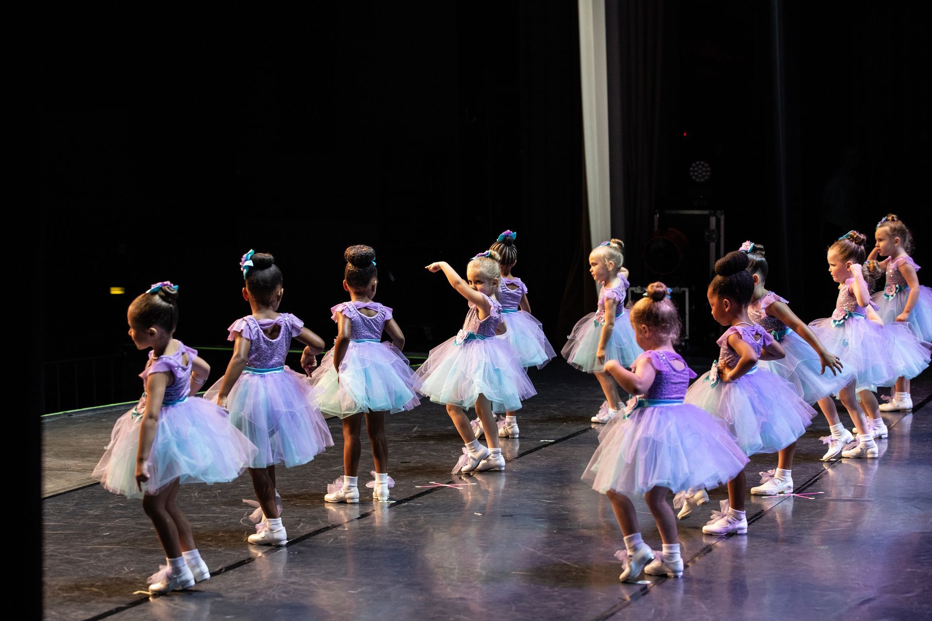 Ballet dancers performing on stage