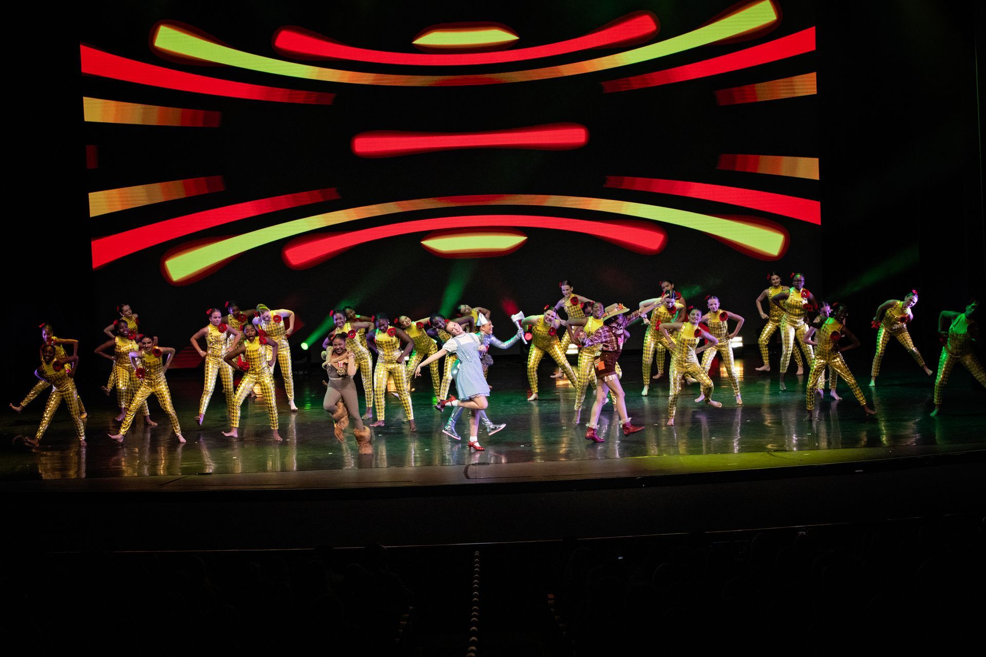 2025 dance showcase yellow brick costumes