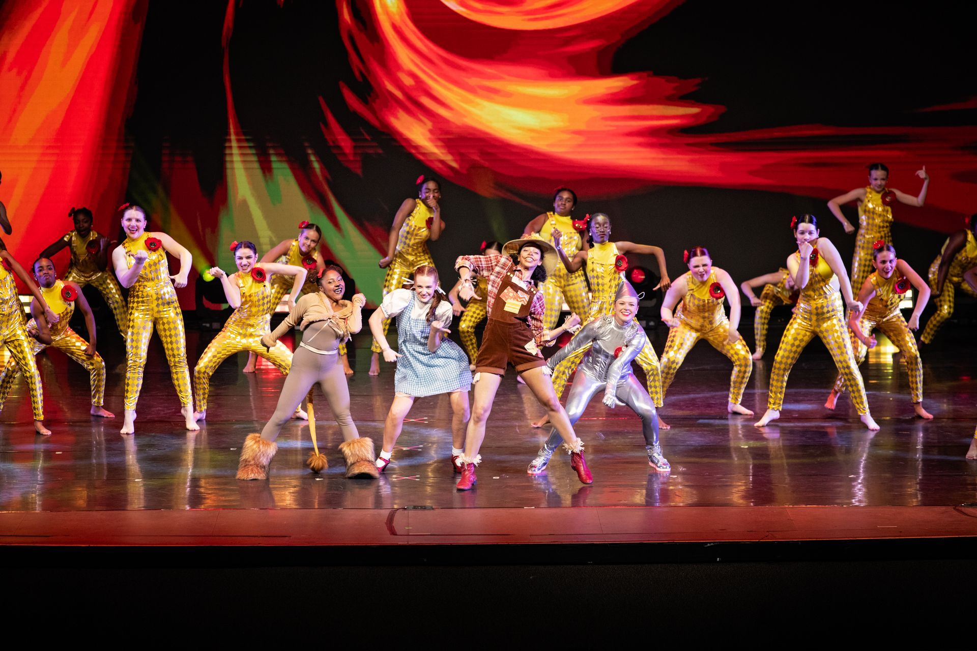 Wizard of Oz yellow brick road costumes