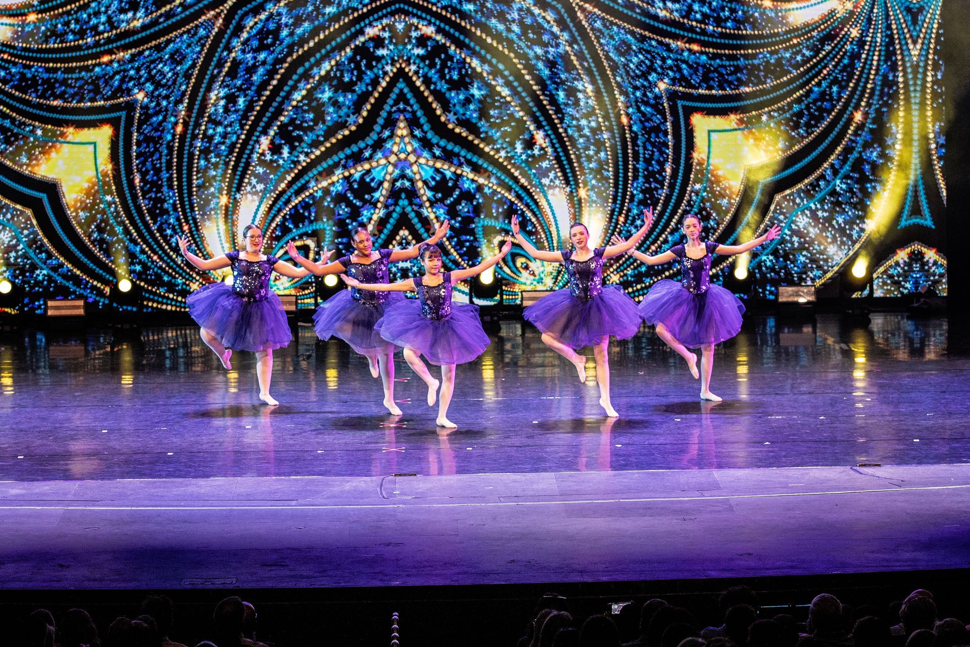 Ballet dancers at the 2025 dance showcase