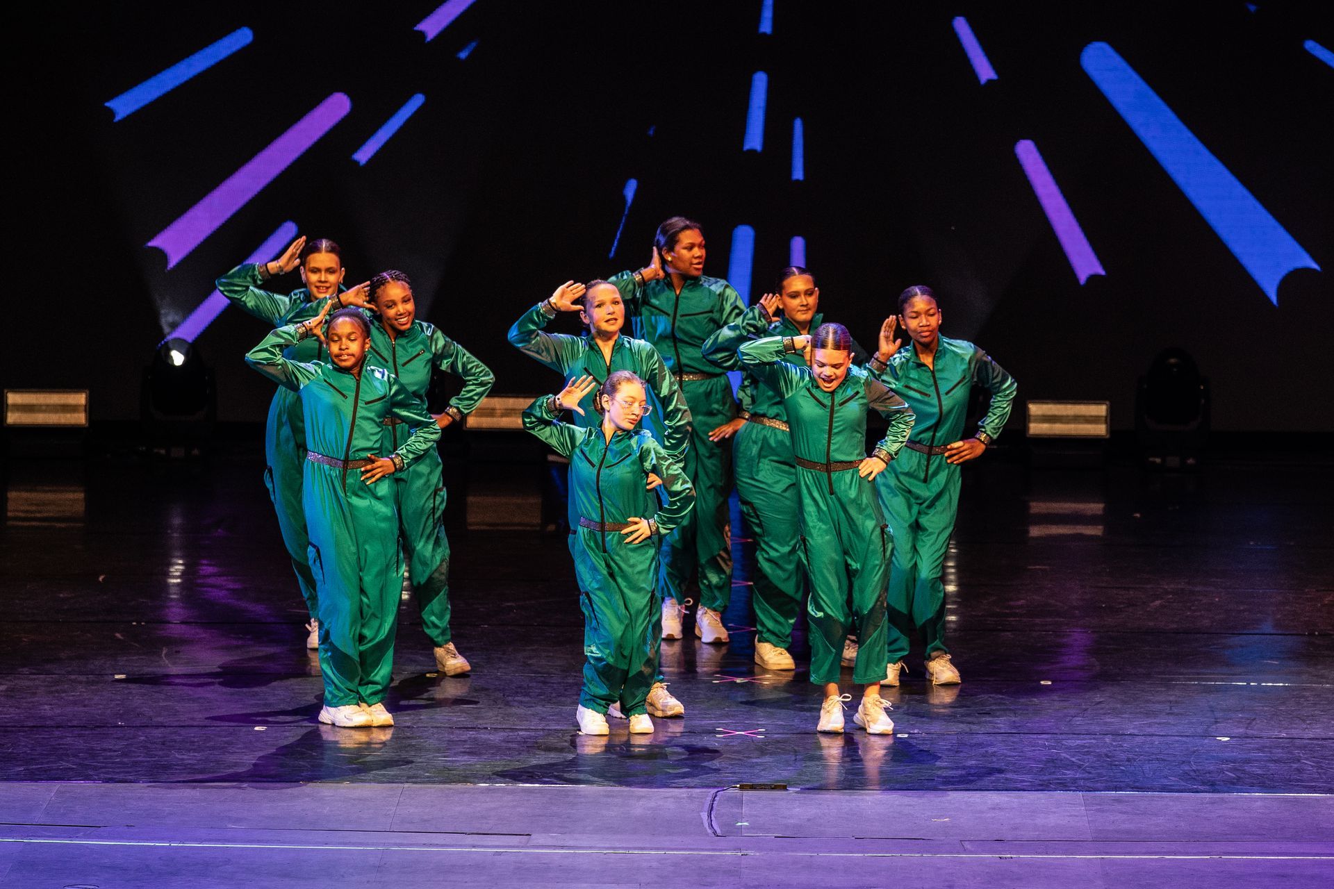 Hip hop dancers at the 2025 dance showcase