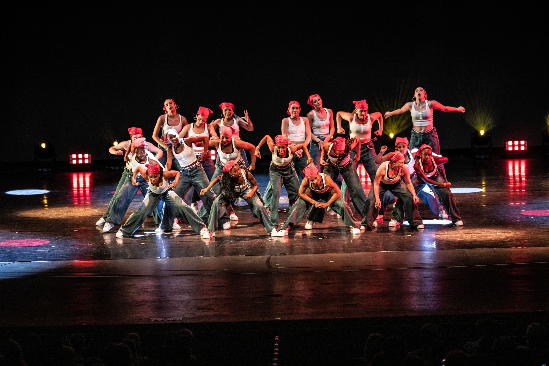 Teen hip hop dancers at HKSD 2025 dance showcase