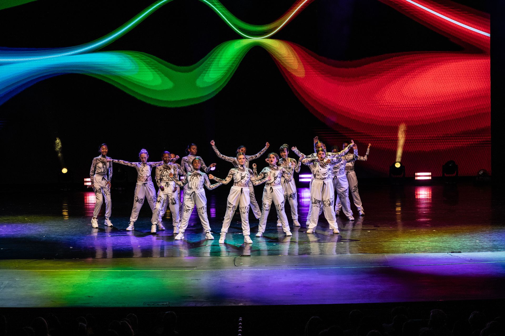 Hip-hop dancers at the 2025 dance showcase