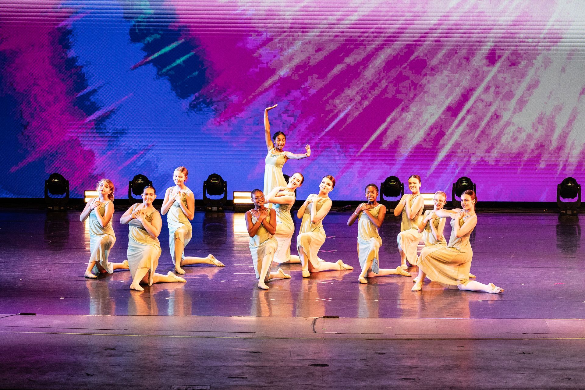 Lyrical ballet older teen dancers at the 2025 dance showcase