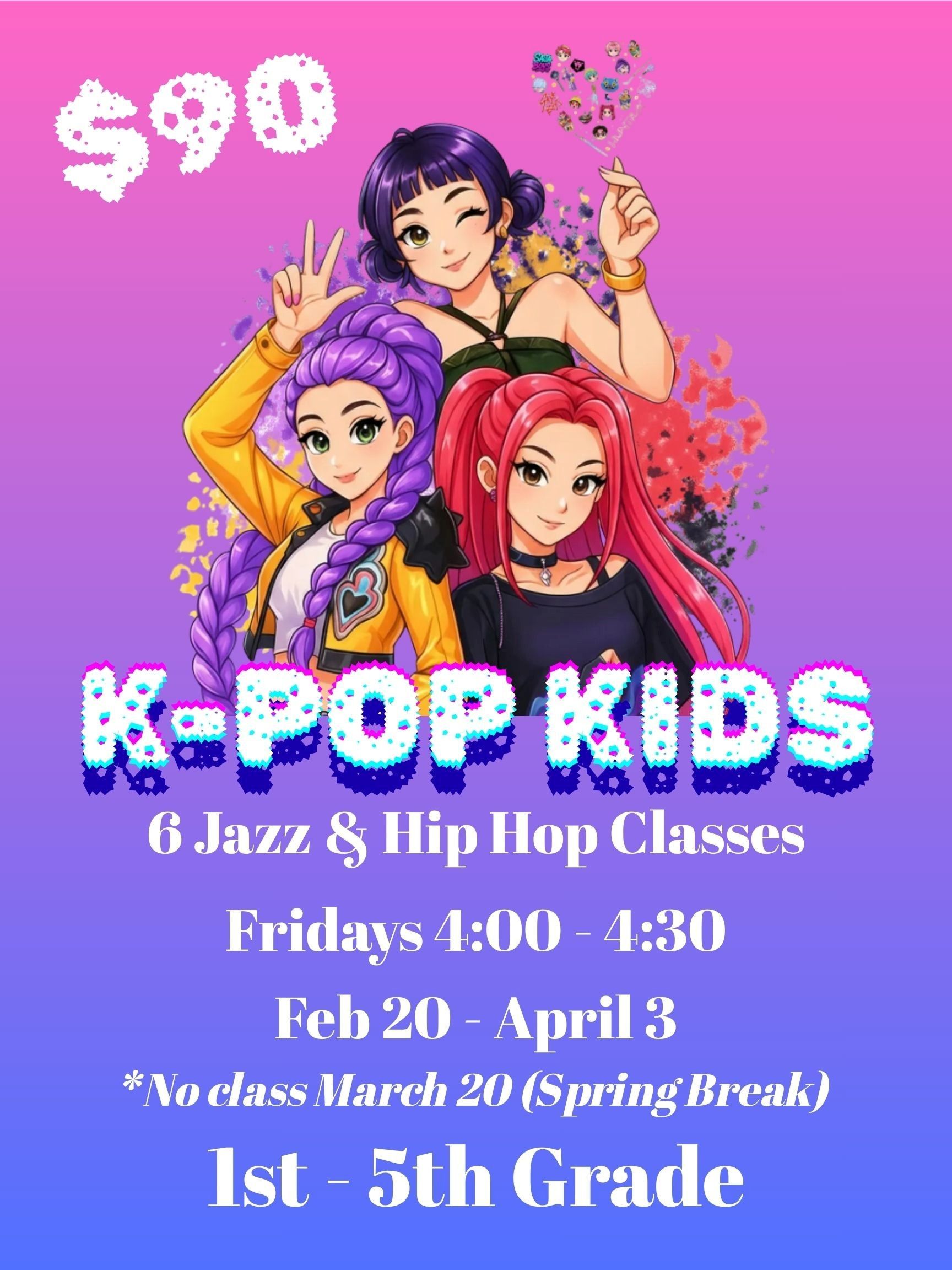 A fun K-POP themed Jazz and Hip Hop dance class held for 6 weeks in Huntsville Alabama