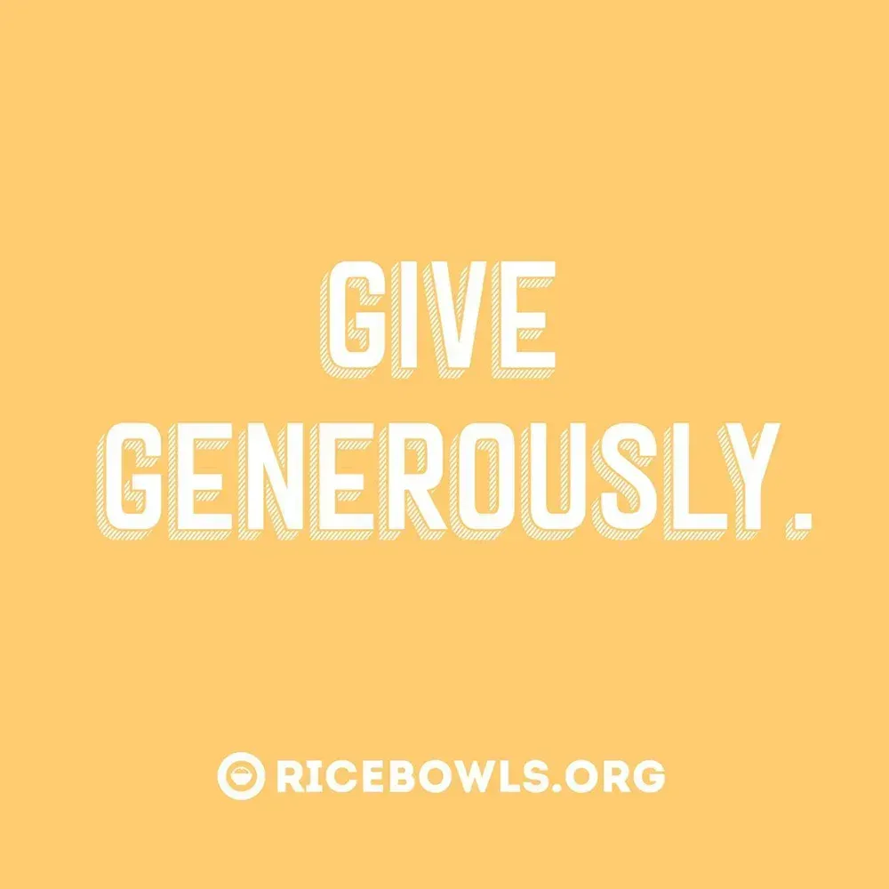 Give Generously Rice Bowls | Felicity Solar