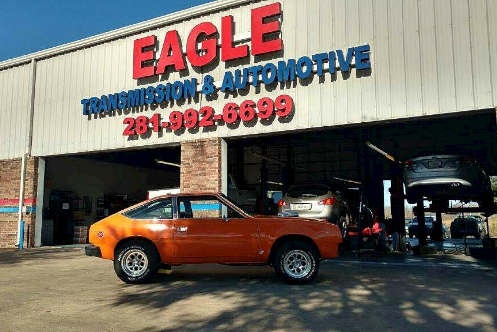 Outside of Eagle Transmission garage | Eagle Transmission & Auto Repair