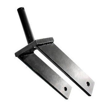 A Pair of Black Metal Forks With Holes in Them on a White Background — Wingham Farm Machinery in Wingham, NSW