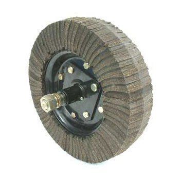 A Close Up of a Wheelbarrow Wheel on a White Background — Wingham Farm Machinery in Wingham, NSW