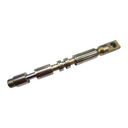 A Metal Shaft With a Hole in the Middle on a White Background — Wingham Farm Machinery in Wingham, NSW