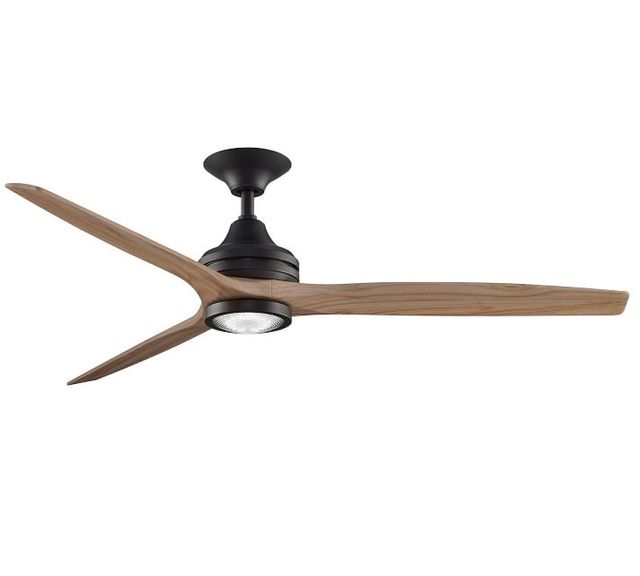 Maui Bay Bent Wood Blade Ceiling Fan Shelly Lighting