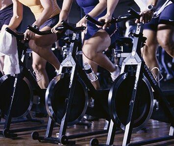Group of People Training in Exercise Bike — Training in Columbia, SC