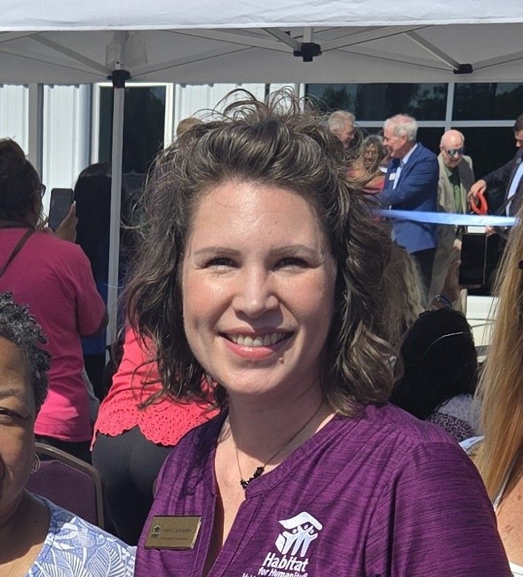 Kerri Lancaster has been a resident of Valdosta since 2010, where her family made their roots after her husband retired from the military. They have 3 children, who will all attend Lowndes High School, and one daughter to graduate from VSU.
Kerri has joined our team as our Volunteer and Social Media Coordinator. She is excited to be surrounded by a wonderful group of professionals that are devoted to create affordable housing for families. Being part of a team that actively helps to build homes and strengthen the families in our community gives her joy.
As a military spouse, with over 25 years of customer service experience gained living in many places and different job opportunities, Kerri has collected a variety of specialties that bring special qualities to our team here in Valdosta. She also understands the joy of being a homeowner and the pride you have when you are able to share that with your family.
Kerri looks forward to engage volunteers who offer their time and skills to help build future homes and roots for our soon to be home owners and their families!