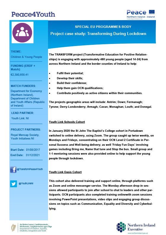 Transform Case Study update