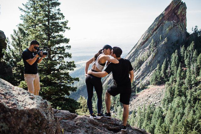 Brandon T. Adams and Samantha Rossin in Garden of the Gods
