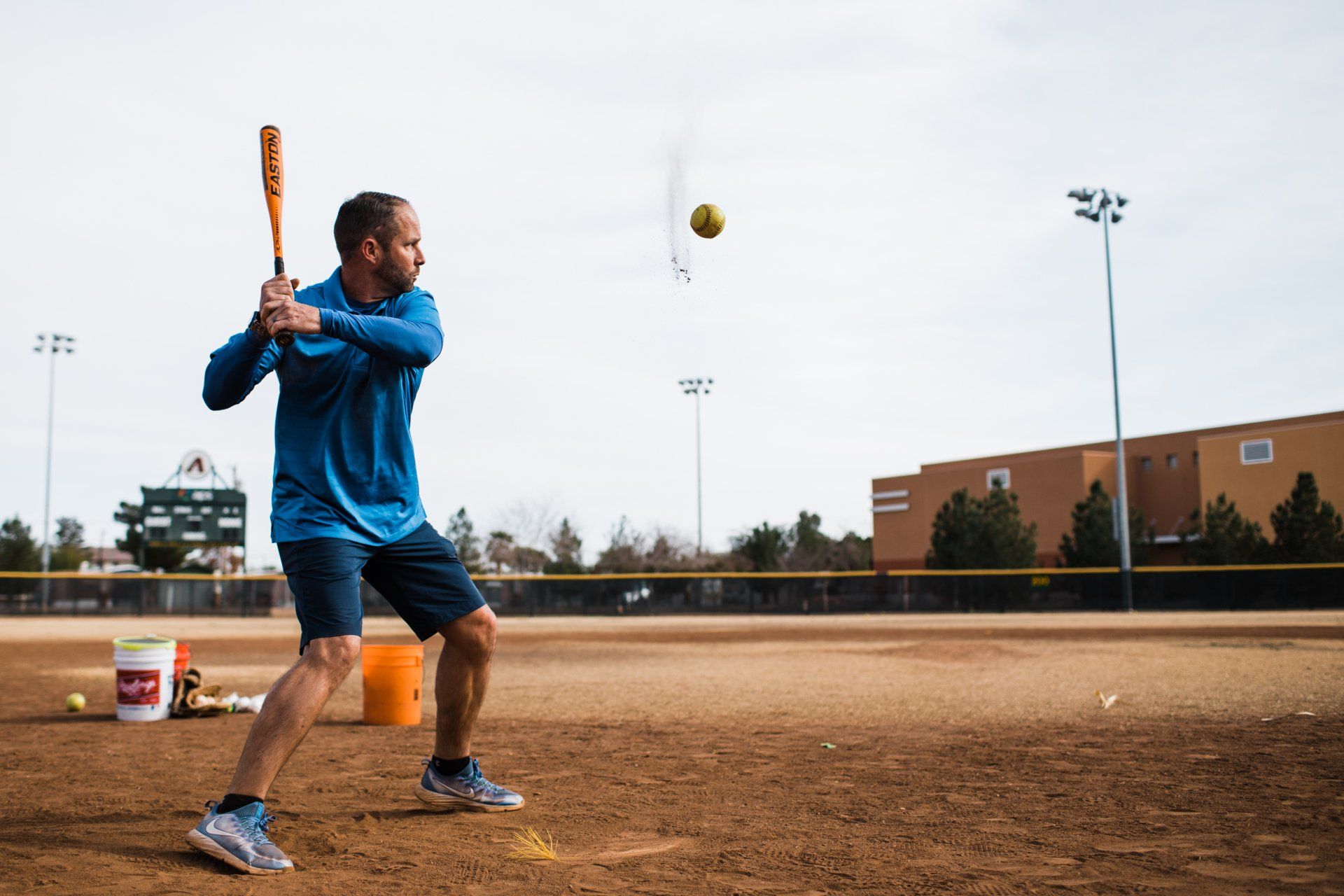 Shea Hillenbrand hitting a ball