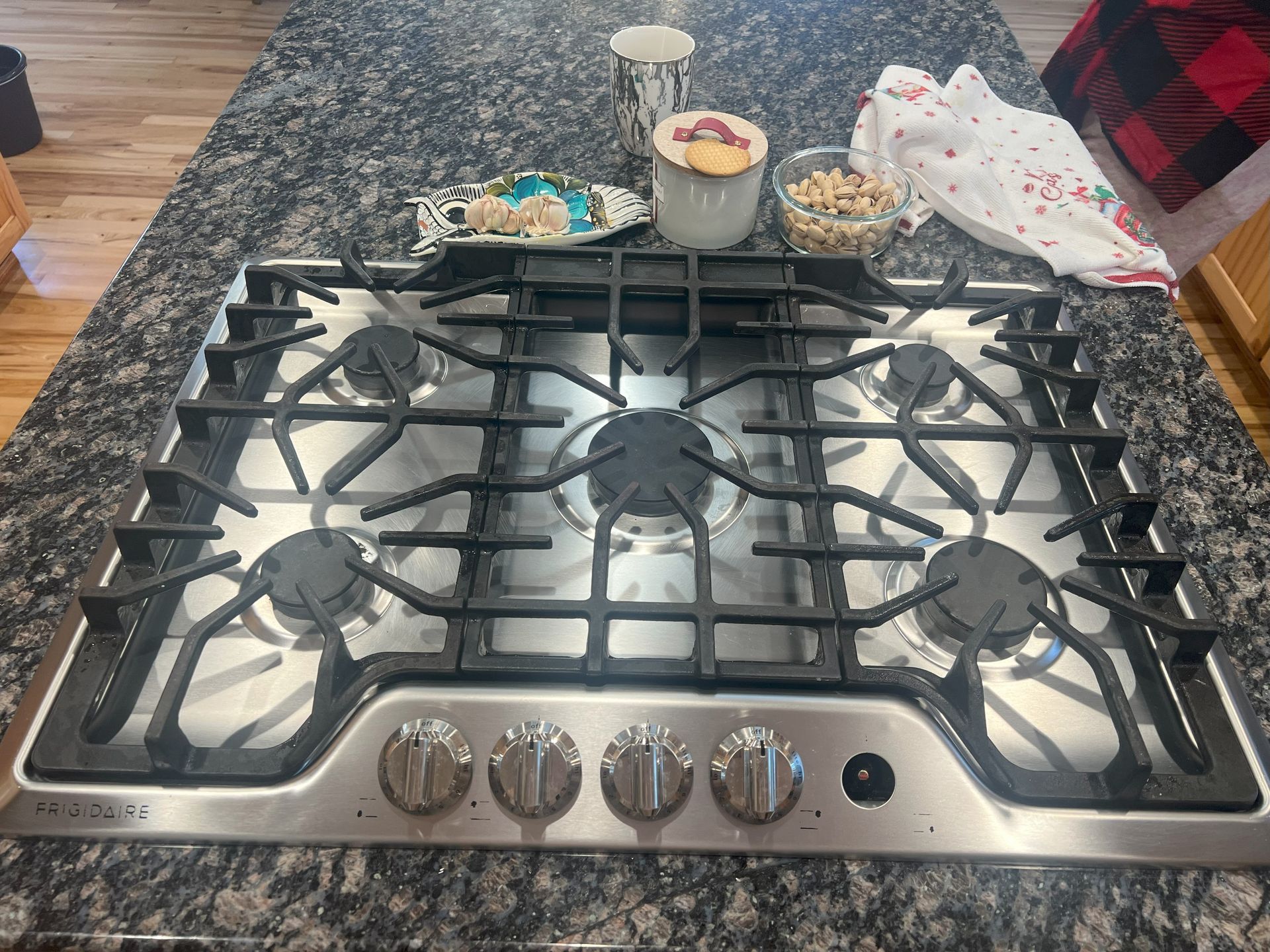 The inside of an oven is very dirty and needs to be cleaned.