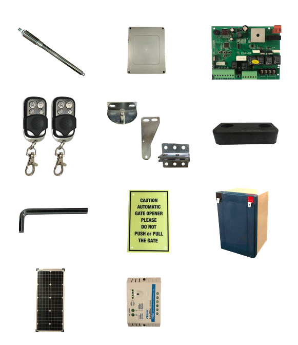 A Bunch of Different Types of Electrical Equipment on a White Background  — Fencing Around In Mareeba, QLD