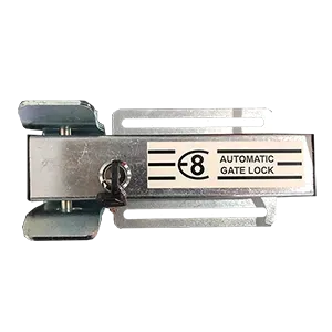 A Close Up of an Automatic Gate Lock on a White Background — Fencing Around In Mareeba, QLD