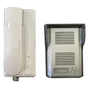 A Door Phone and a Doorbell Are Sitting Next to Each Other on a White Background — Fencing Around In Mareeba, QLD