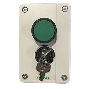 A White Box With a Green Button and a Key in It — Fencing Around In Mareeba, QLD