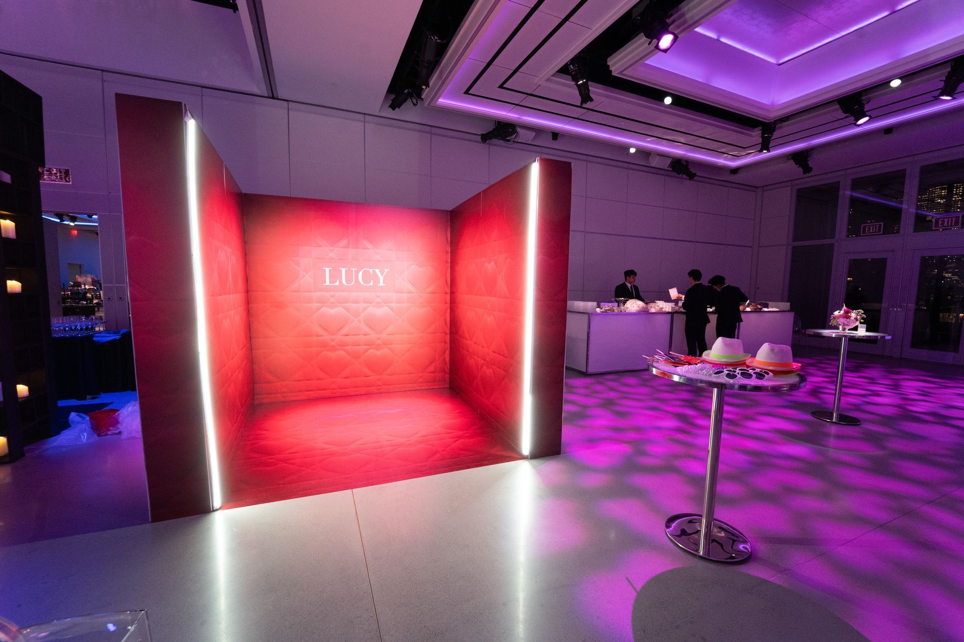 Red illuminated display for 