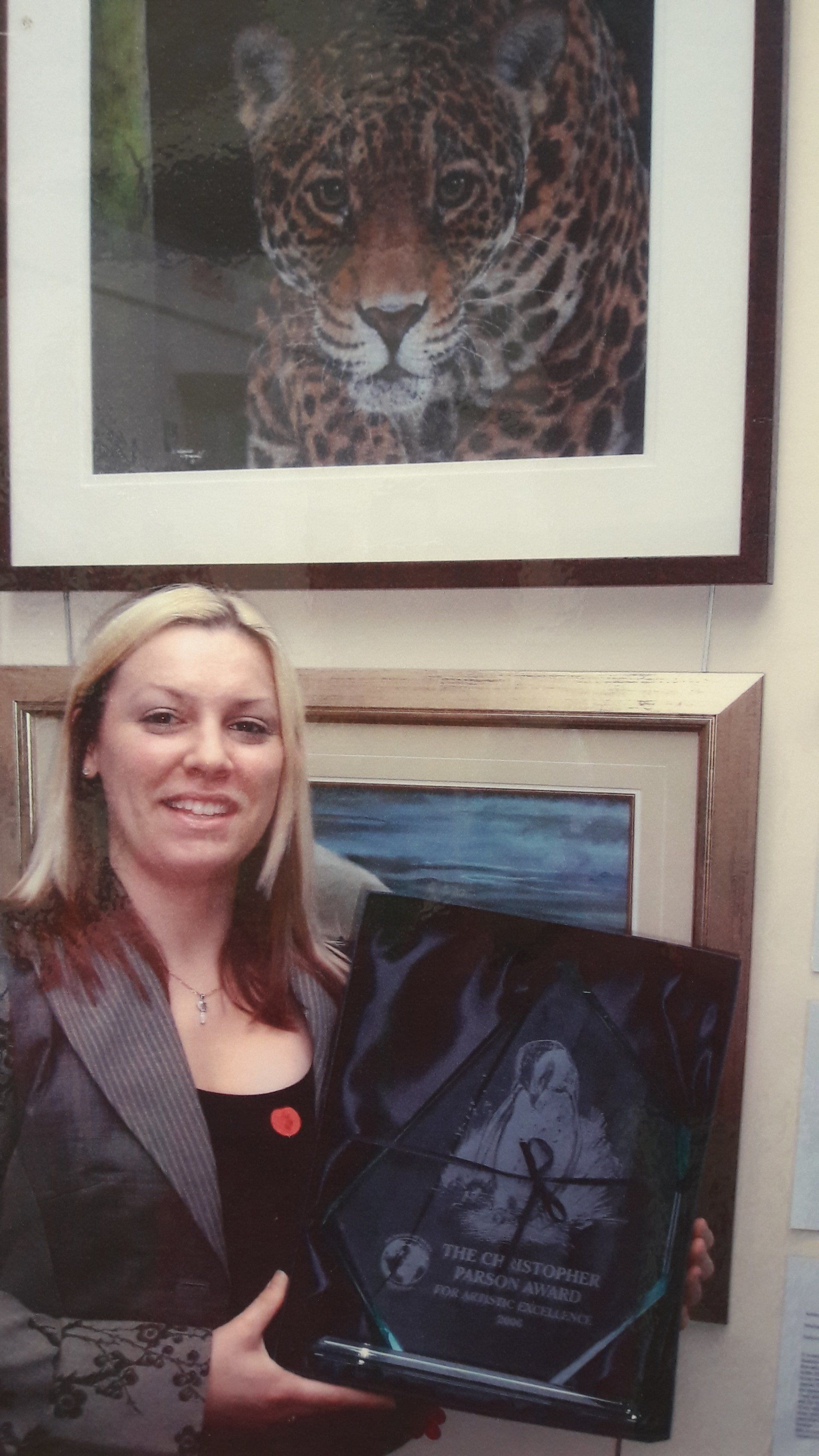 Christopher parson award, great ape, endangered species, chimpanzee, chimp portrait, drawing of a chimp in pastel,