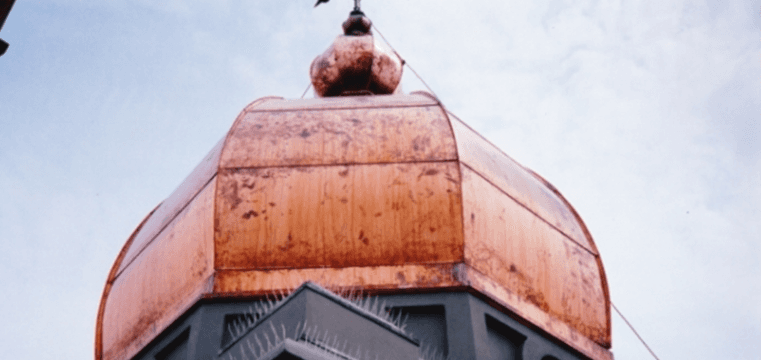 cupola di una chiesa con copertura in lamiera