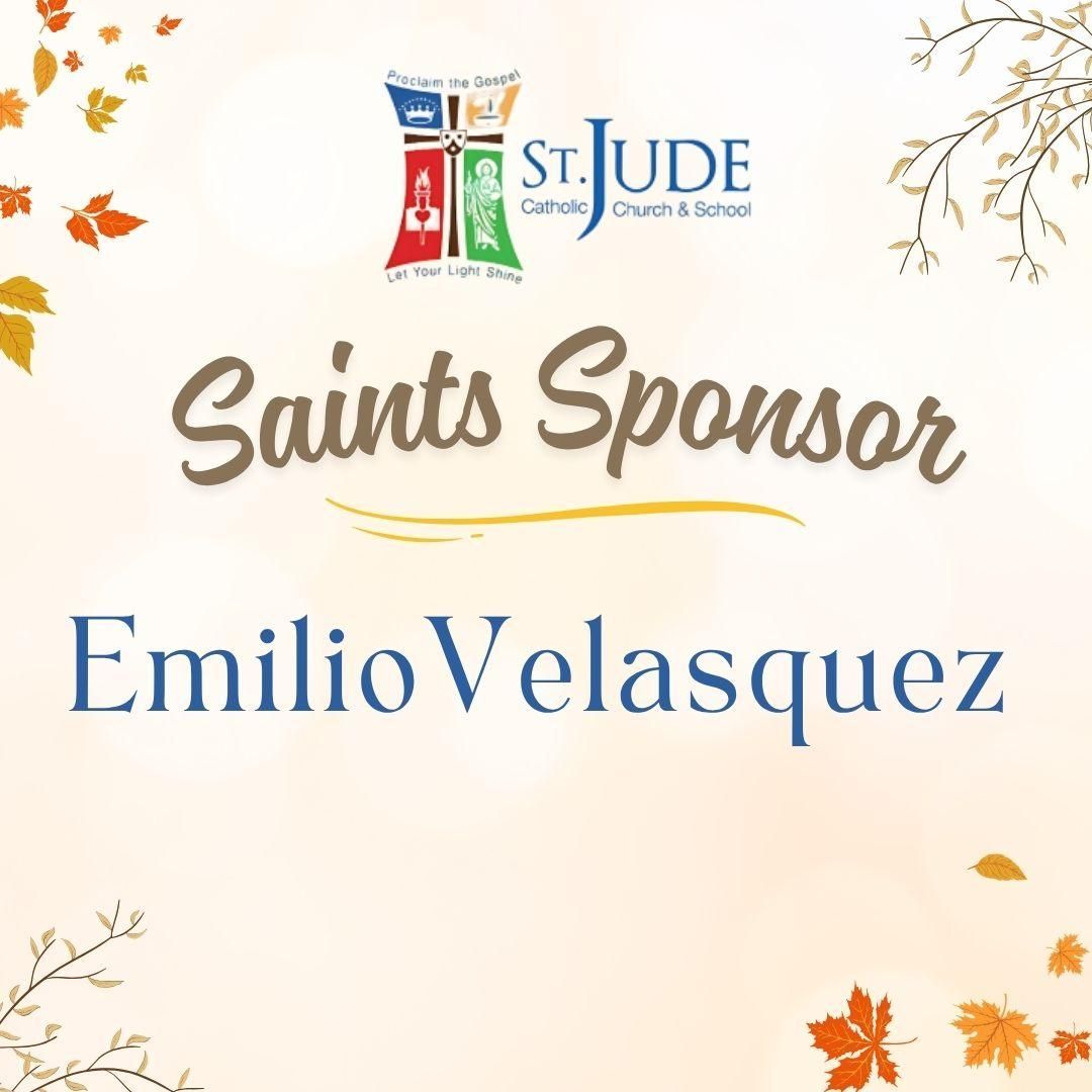 Emilio Velasquez Saint Sponsor