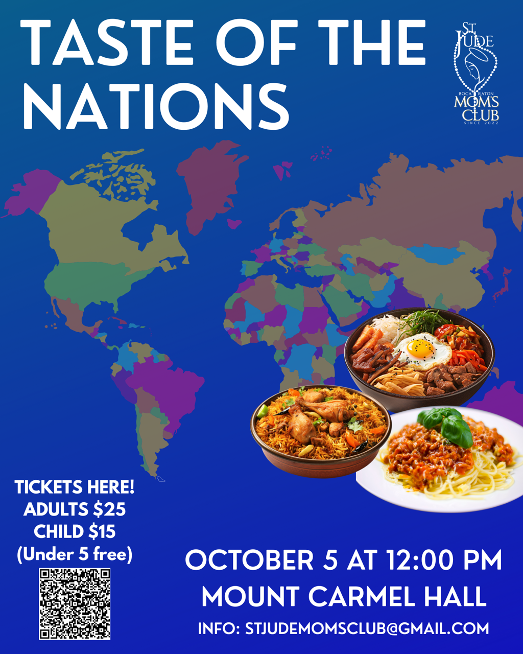 flyer for Taste the Nation event on Oct 5