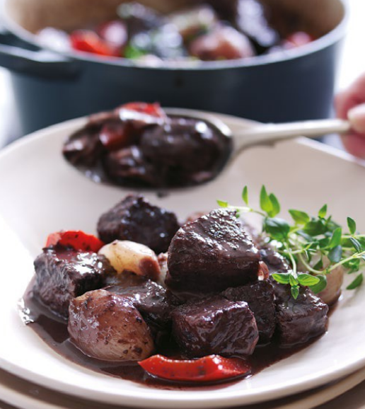 Burton Beef Beef, shallot and red pepper stew