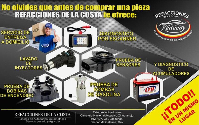 REFACCIONES DE LA COSTA - DIAGNÓSTICO POR ESCANNER