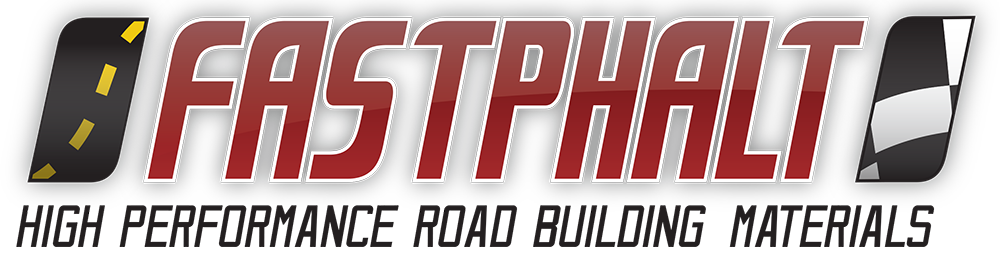 A logo for fastasphalt high performance road building materials