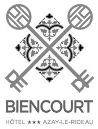logo hôtel de Biencourt situé à Azay-le-Rideau
