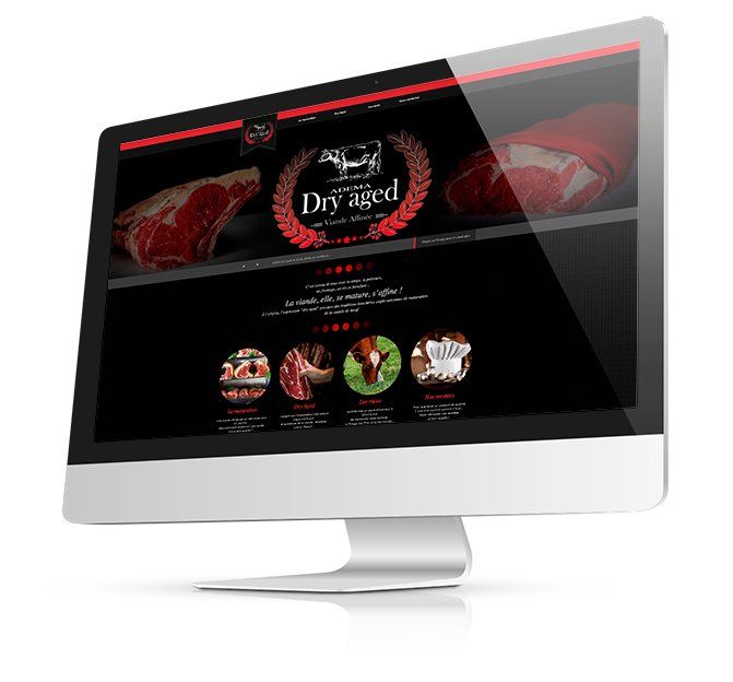 Site web Adema Dry aged site dédié à la maturation de la viande de bœuf