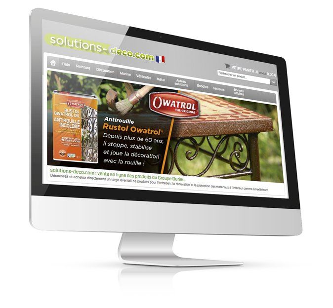 solutions-deco.com site de vente en ligne des produits du Groupe Durieu