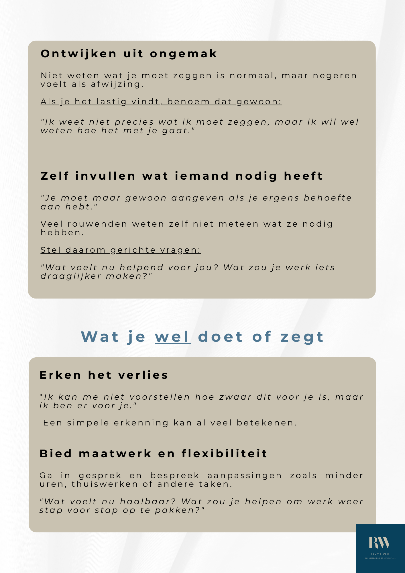 Text in Dutch about avoiding discomfort and recognizing values.