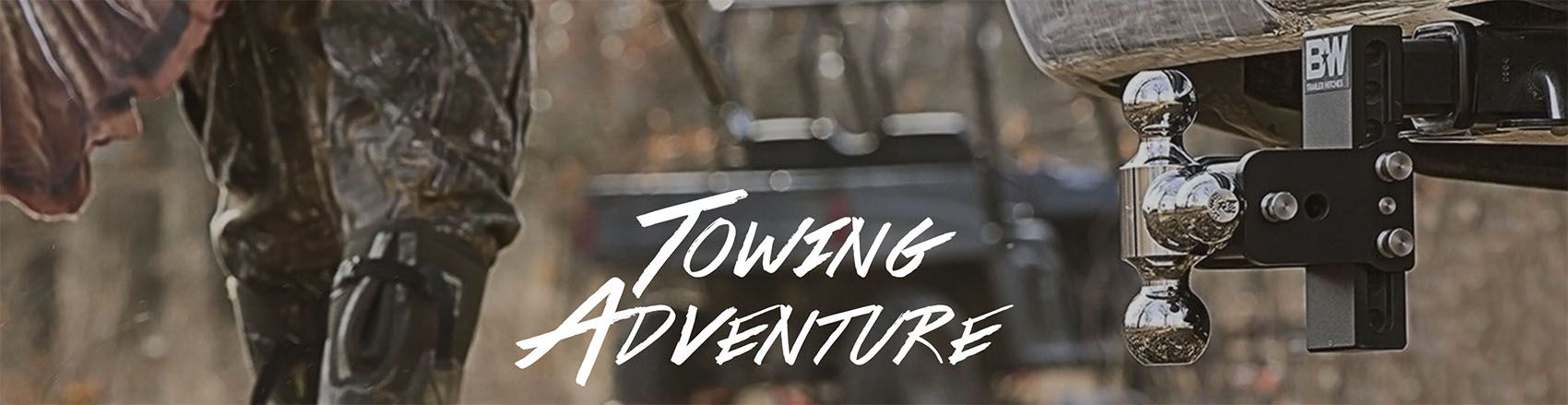 A poster for towing adventure shows a person riding a horse