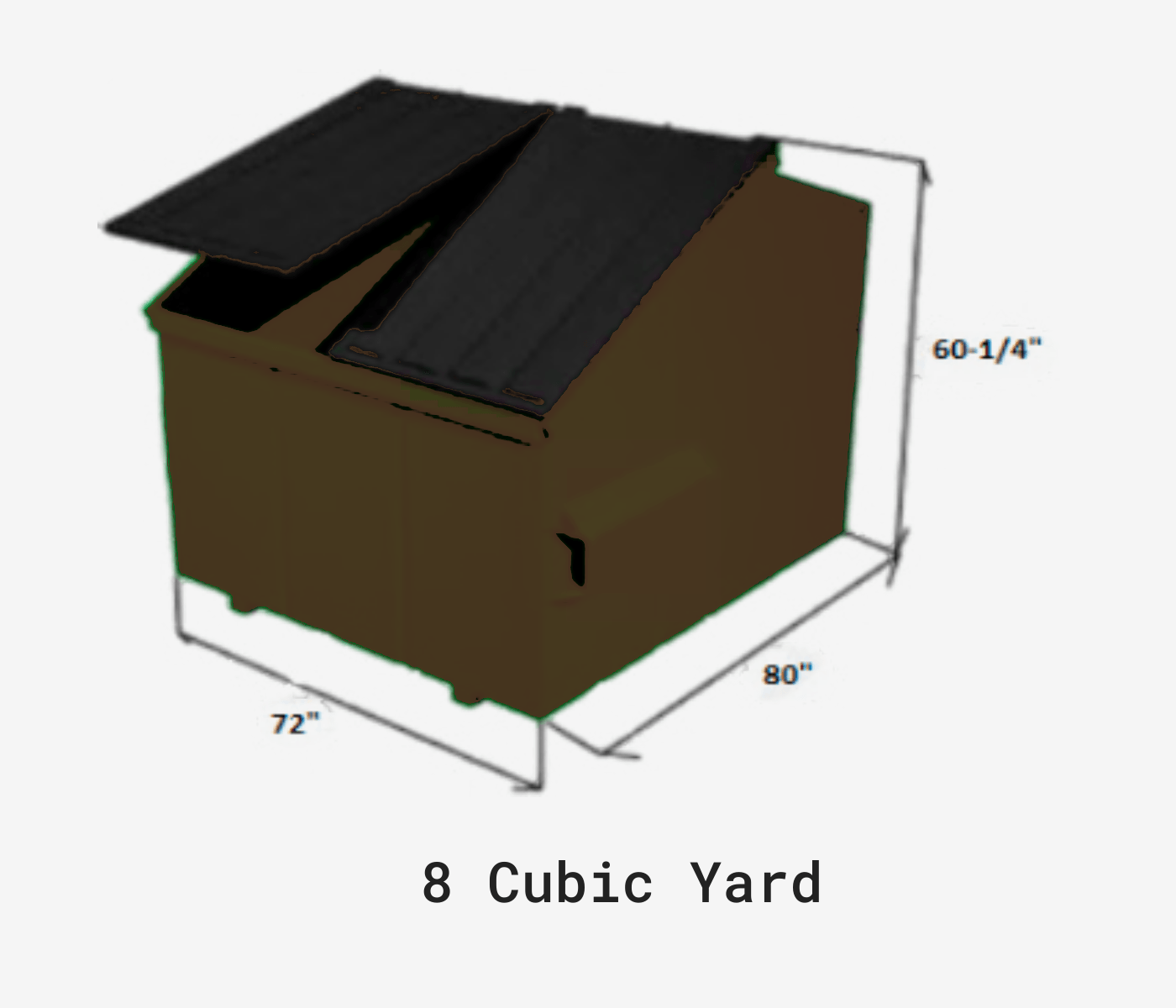8 Cubic Yard Dumpster — Syracuse, NY — Chuck It LLC