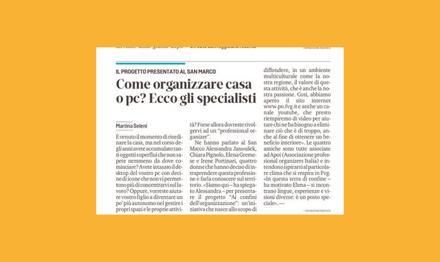 Corsi per Professional Organizer – Organizzare Italia