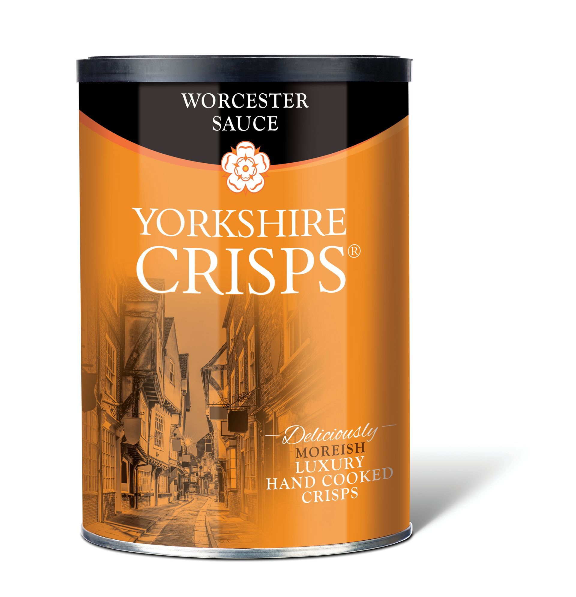 Yorkshire Crisps Worcester Sauce 90g Drum